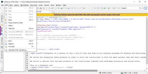 CoffeeCup HTML Editor 18.0