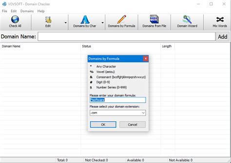 Download VovSoft Domain Checker